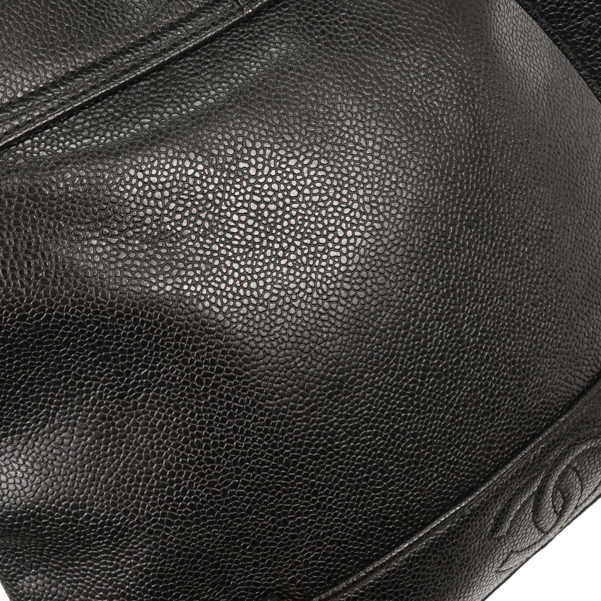 Chanel 1996-1997 Black Caviar Triple CC Backpack
