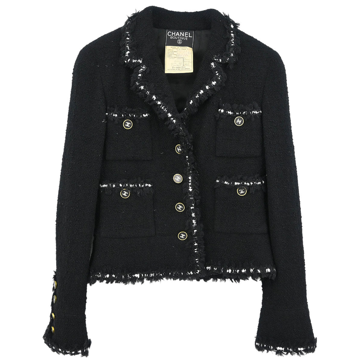 Chanel Jacket Black #36