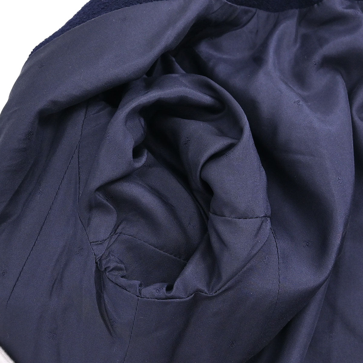 Chanel Collarless Jacket Navy