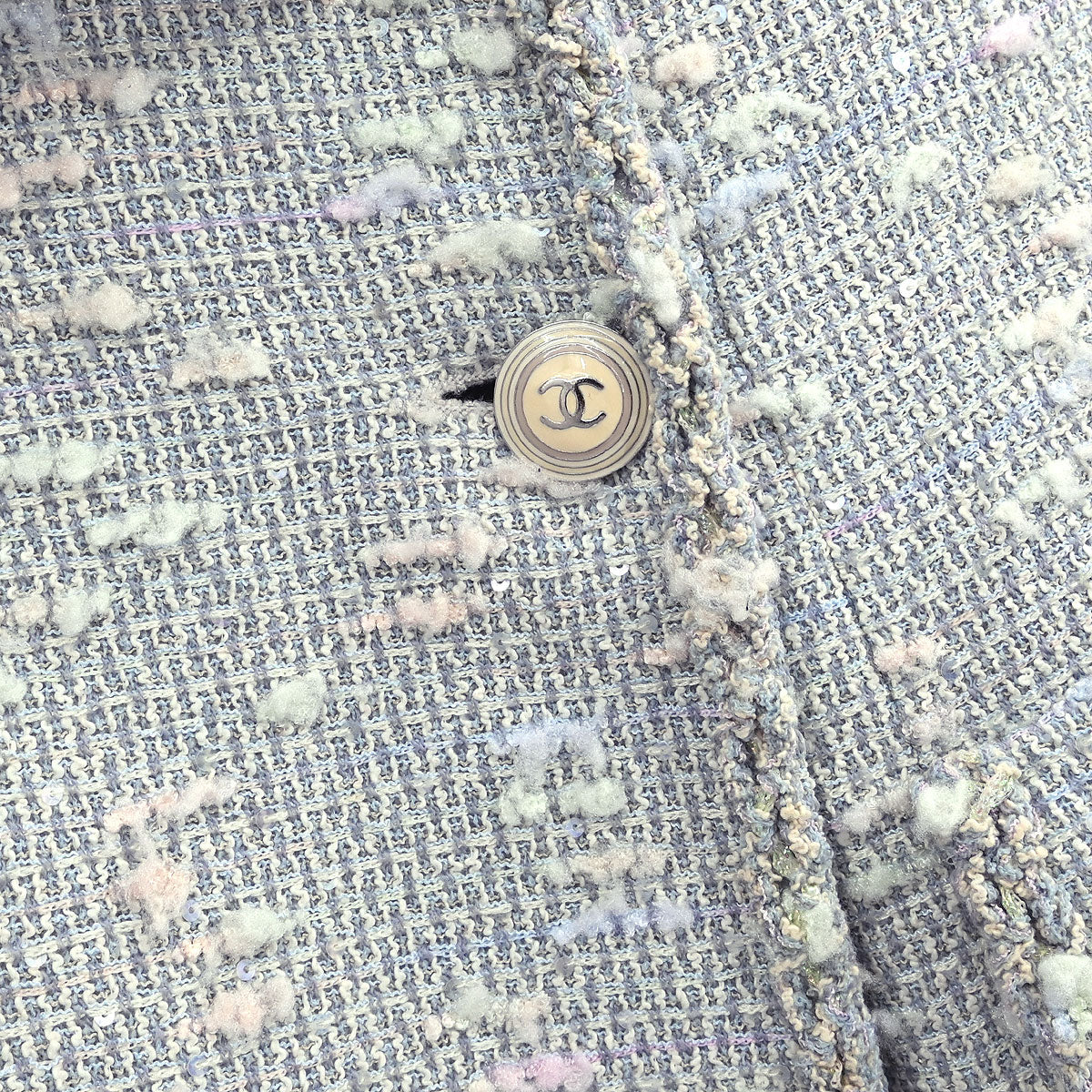Chanel Double Breasted Jacket Light Blue #36