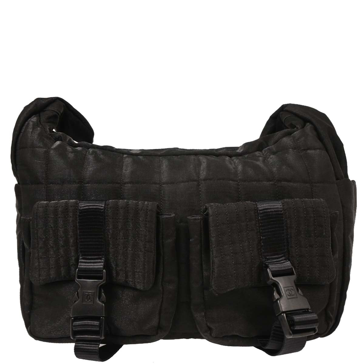 Chanel 2005-2006 Black Nylon Sport Line Shoulder Bag