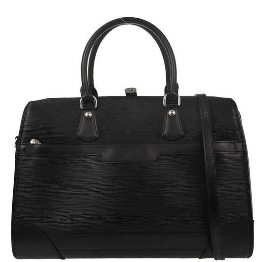 Louis Vuitton 2007 Black Epi Sac De Ville 2way Handbag M42392