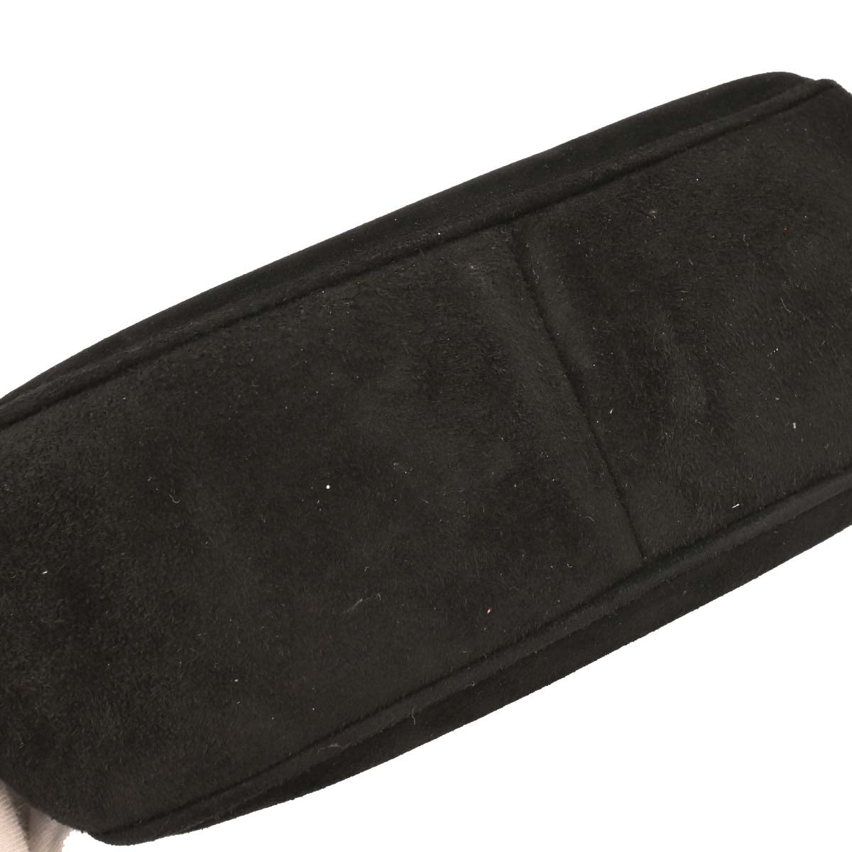 Chanel 1996-1997 Black Suede Handbag