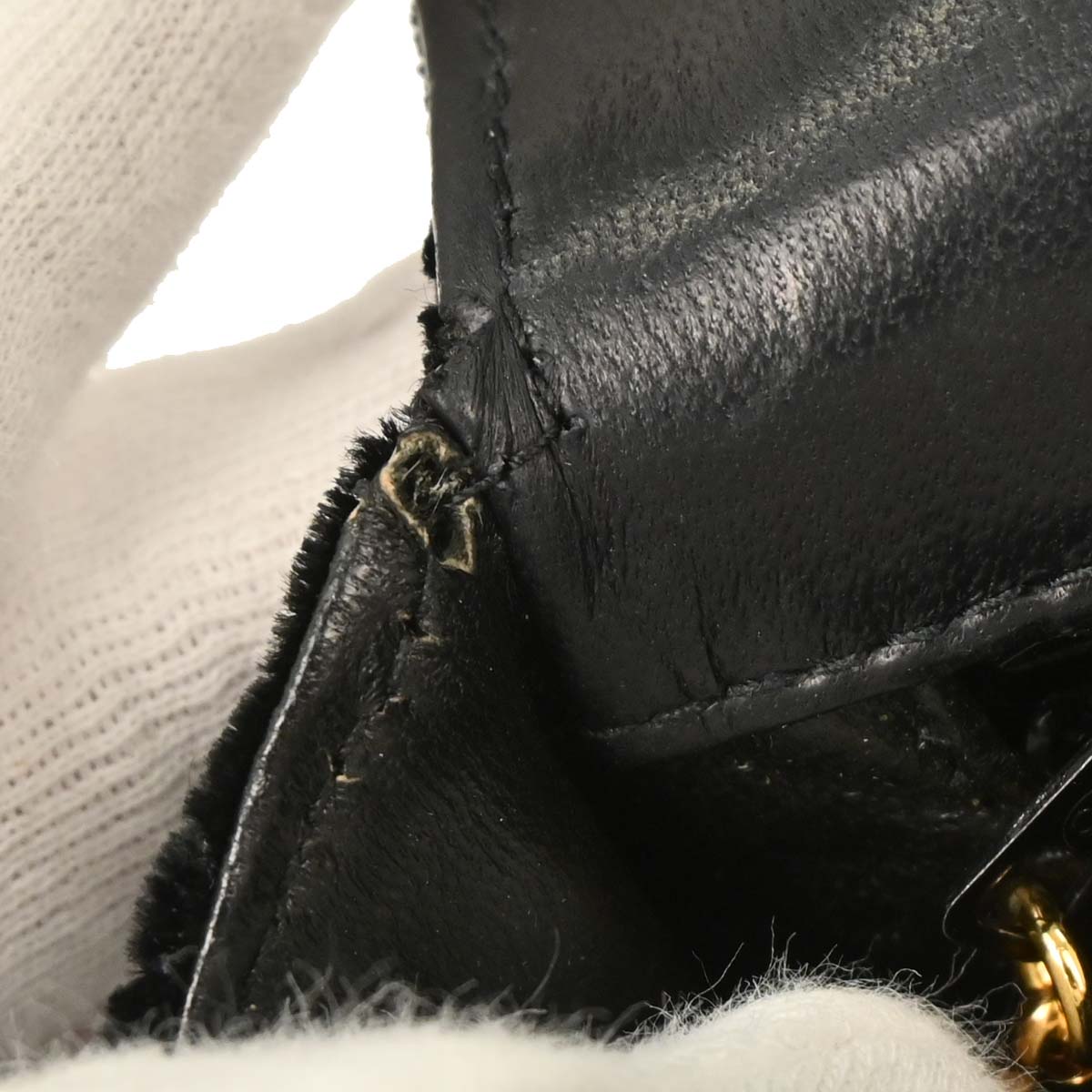 Chanel 1991-1994 Black Velvet Shoulder Bag