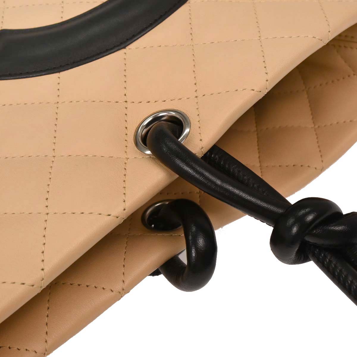 Chanel 2005-2006 Beige Calfskin Cambon Ligne Tote Handbag
