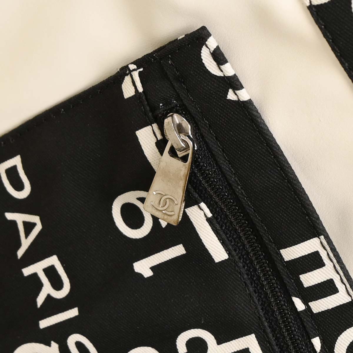 Chanel 2002-2003 Black Canvas By Sea Tote Handbag