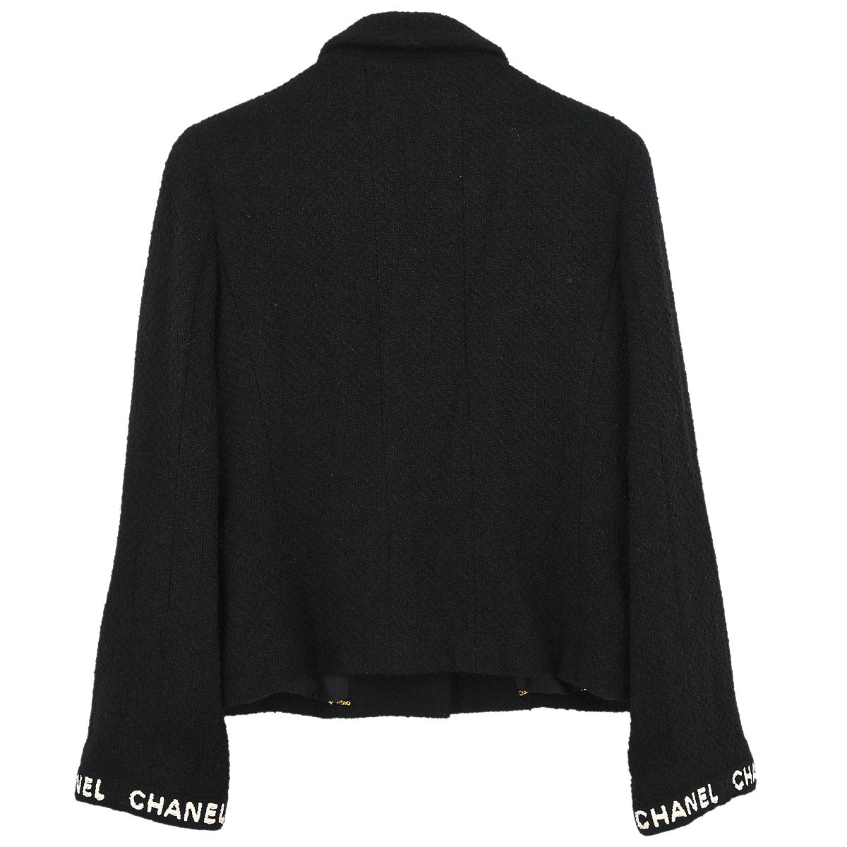 Chanel Single Breasted Jacket Black