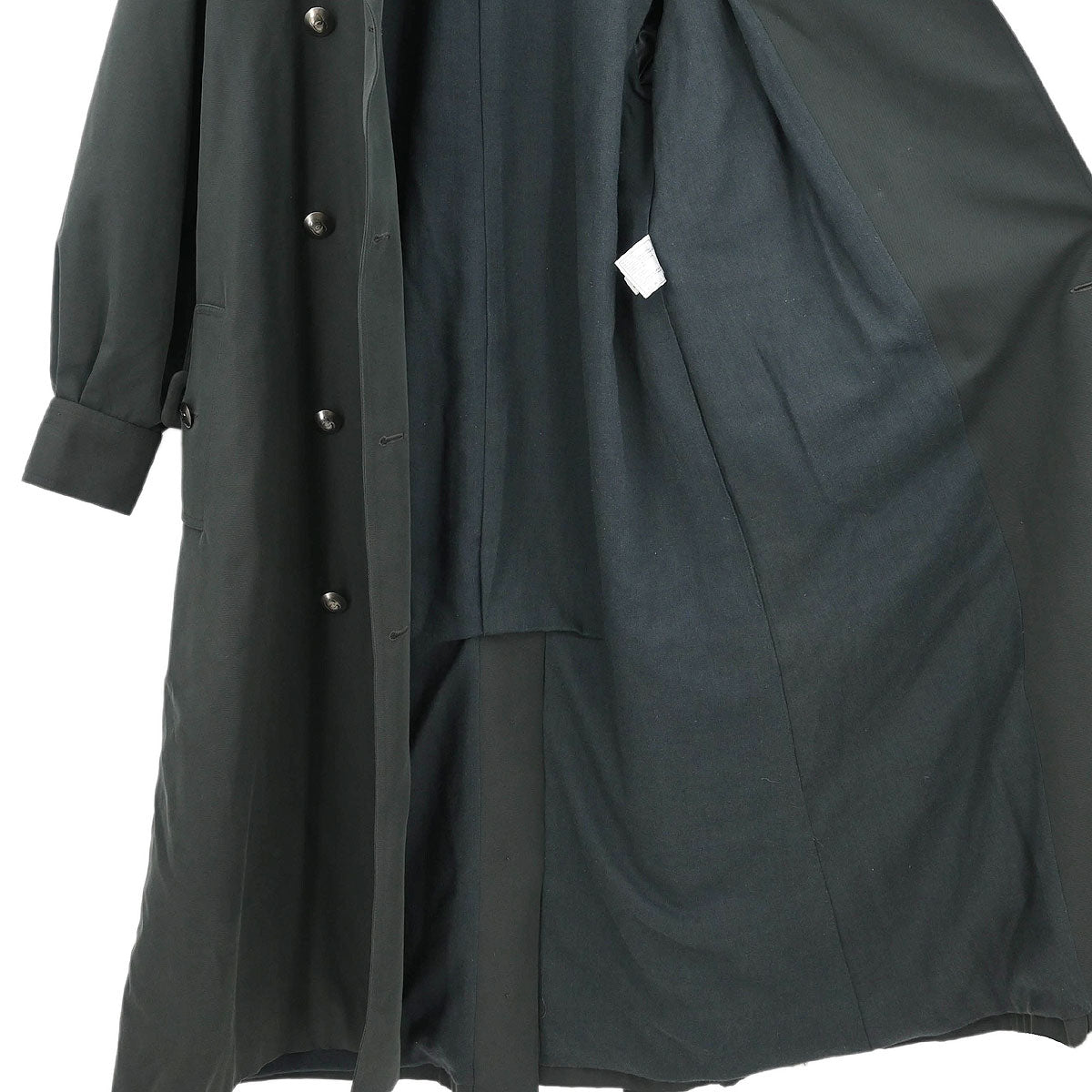 Chanel Double Breasted Coat Dark Green #38