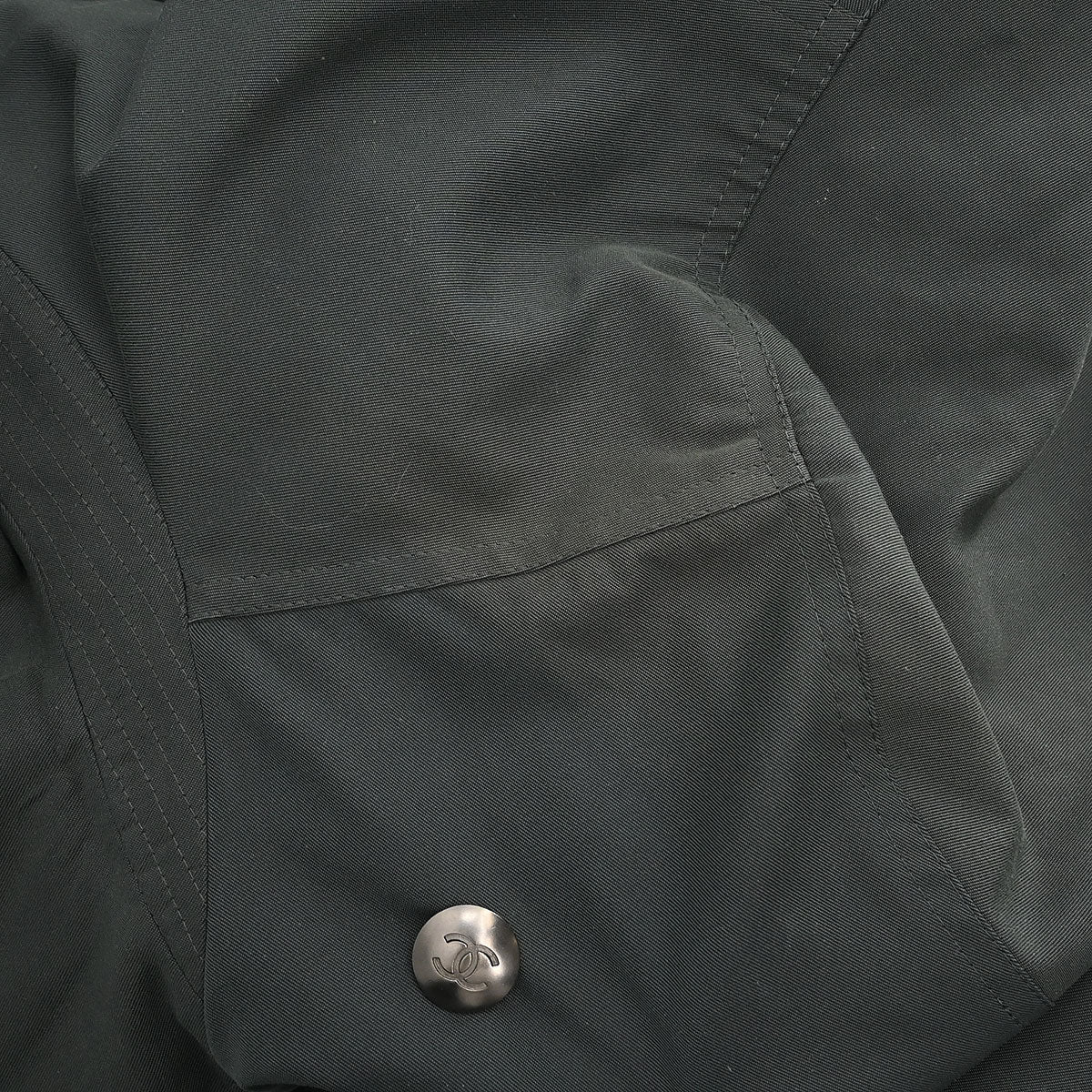 Chanel Double Breasted Coat Dark Green #38