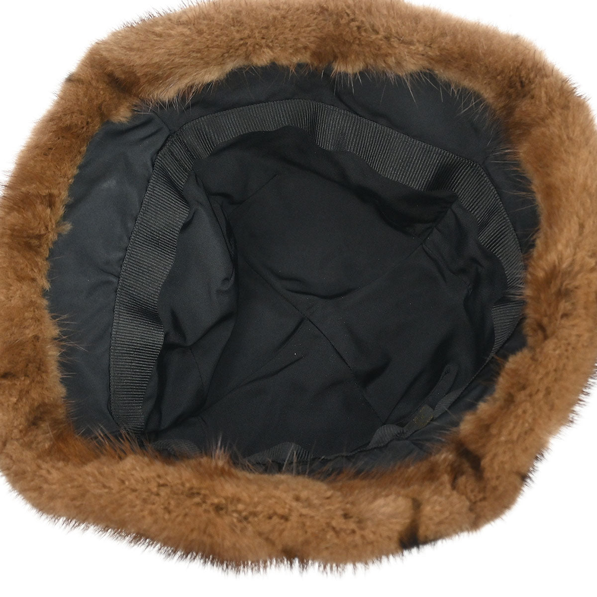Louis Vuitton * Monogram Mink Vison Hat M74219 #S Small Good