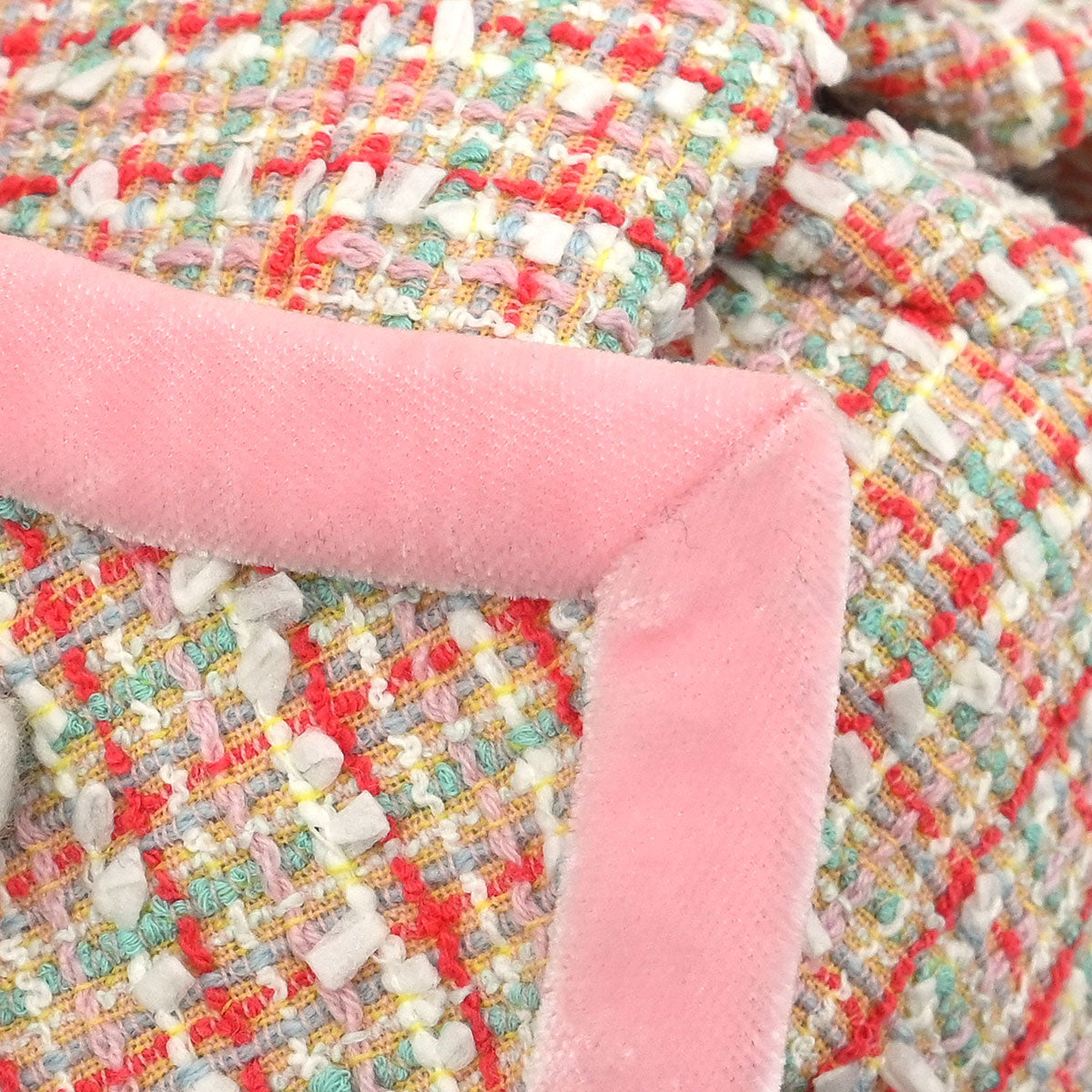 Chanel Setup Suit Jacket Skirt Pink #40
