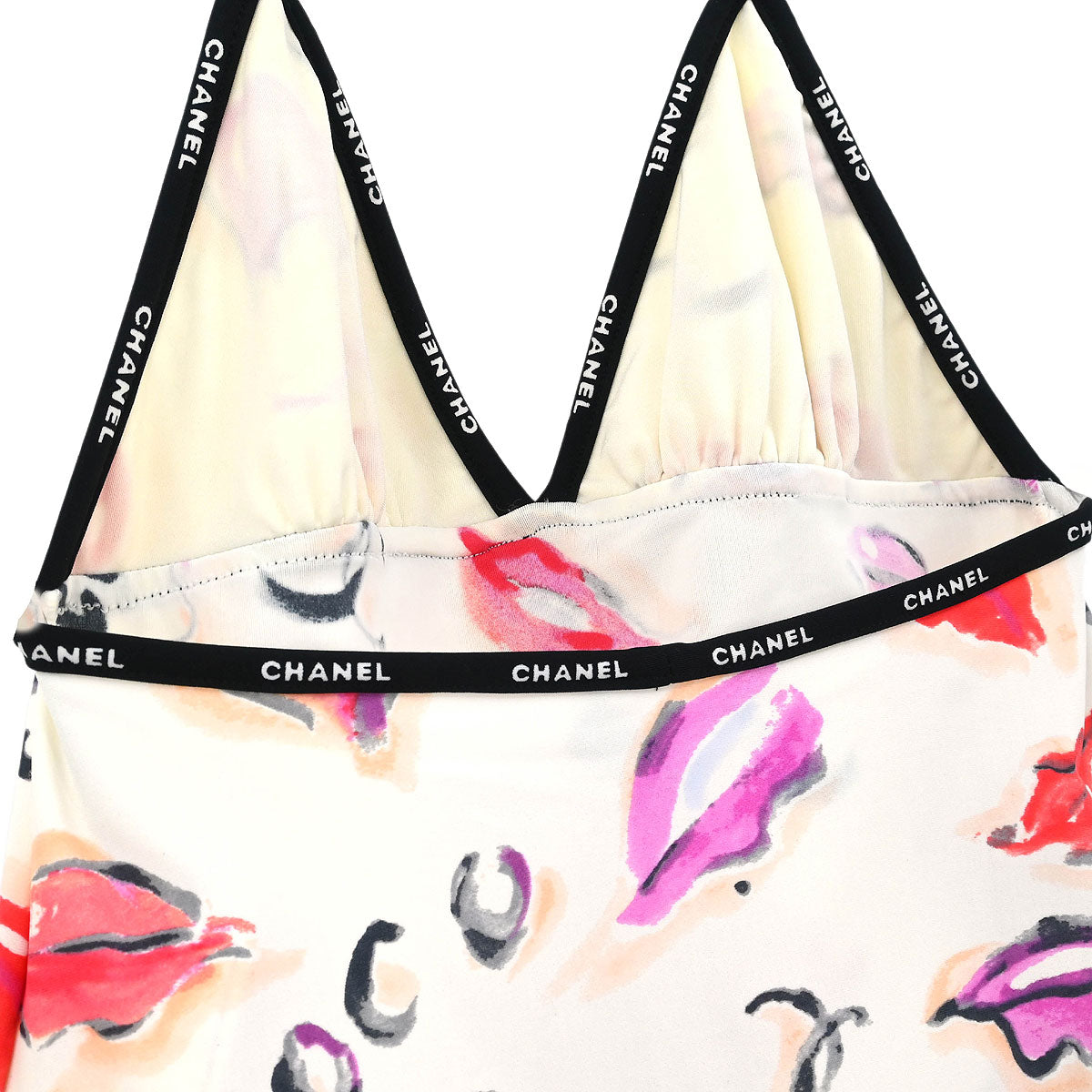 Chanel Swimwear Swimsuit Camisole Dress White #34