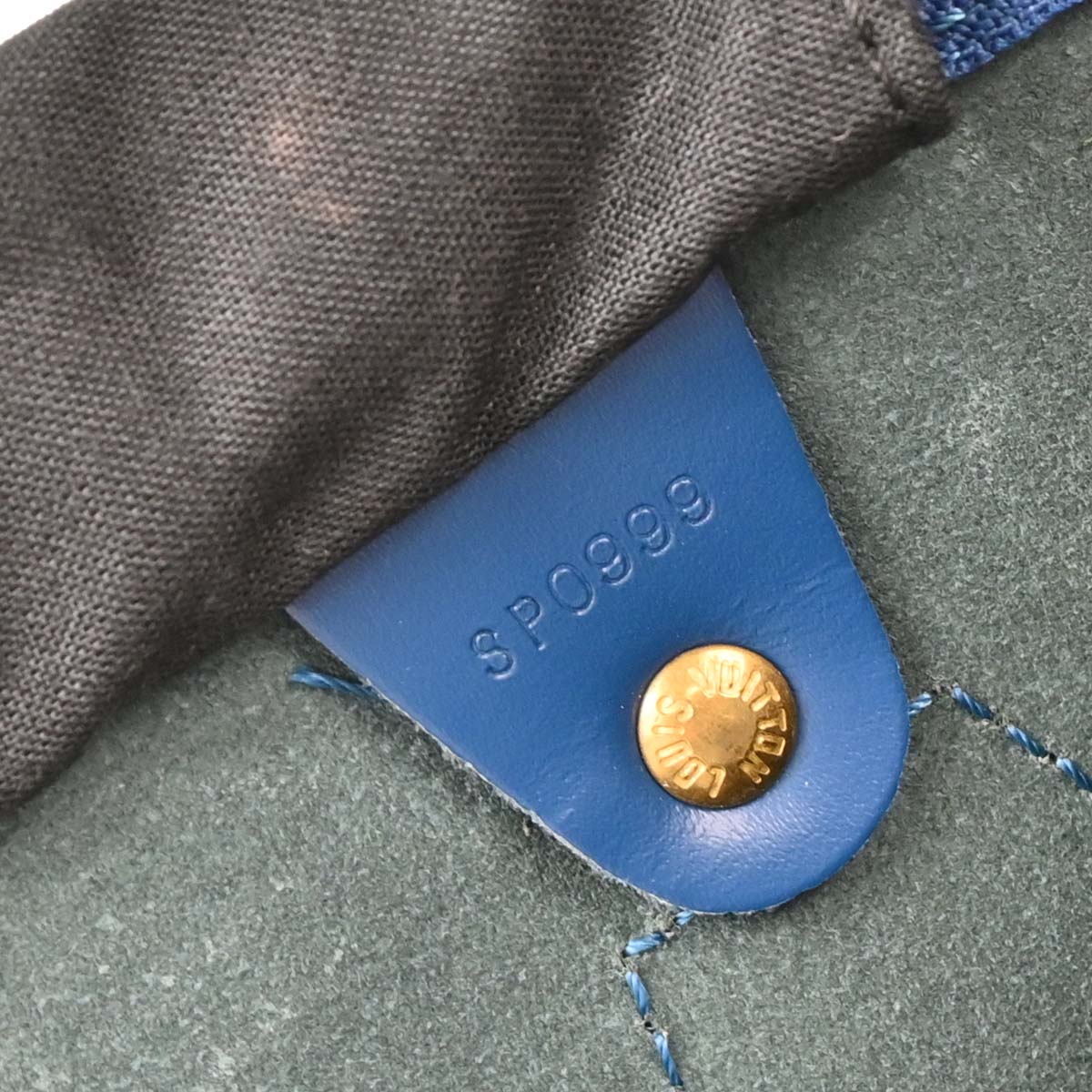 Louis Vuitton Blue Epi Speedy 30 Handbag M43005