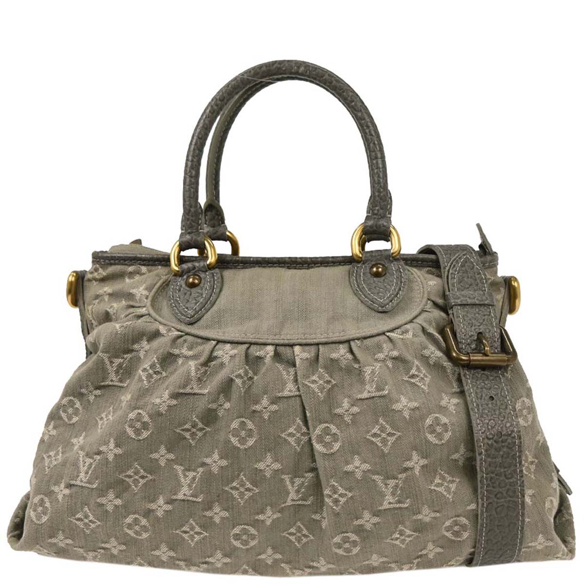Louis Vuitton Monogram Denim Neo Cabby MM Tote Handbag M95837