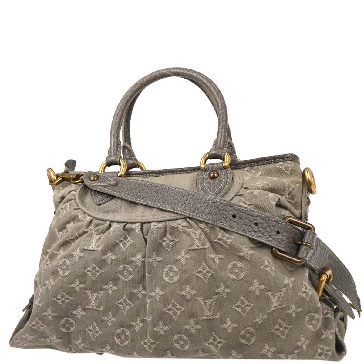 Louis Vuitton Monogram Denim Neo Cabby MM Tote Handbag M95837