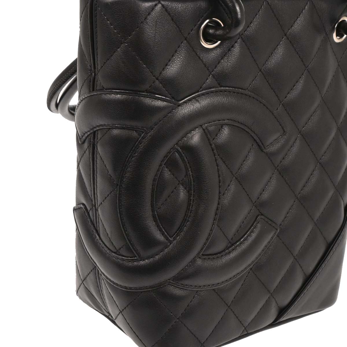Chanel Black Calfskin Cambon Ligne Tote Handbag
