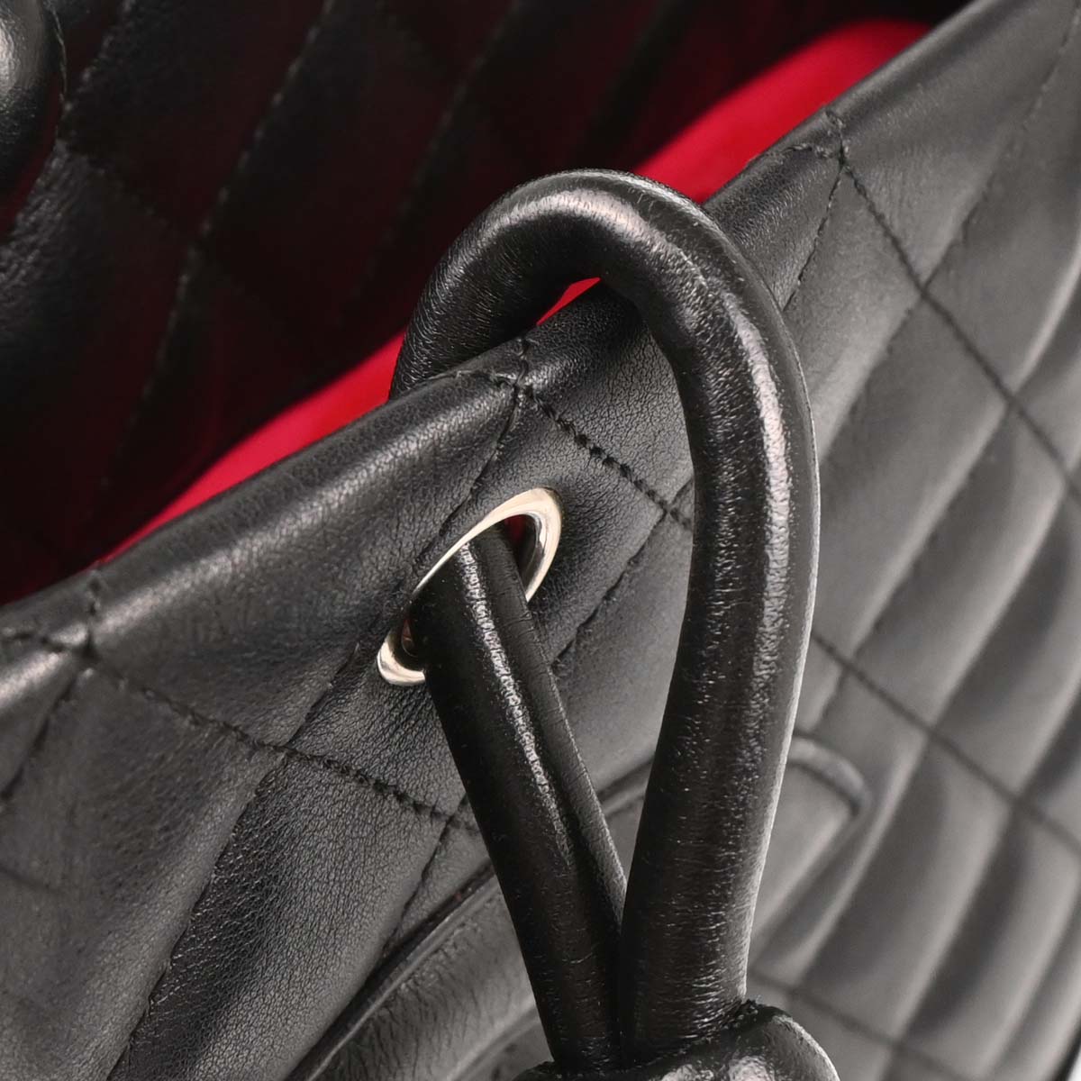 Chanel Black Calfskin Cambon Ligne Tote Handbag