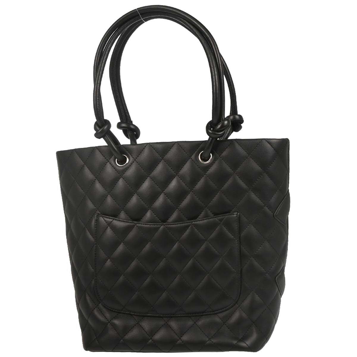 Chanel Black Calfskin Cambon Ligne Tote Handbag