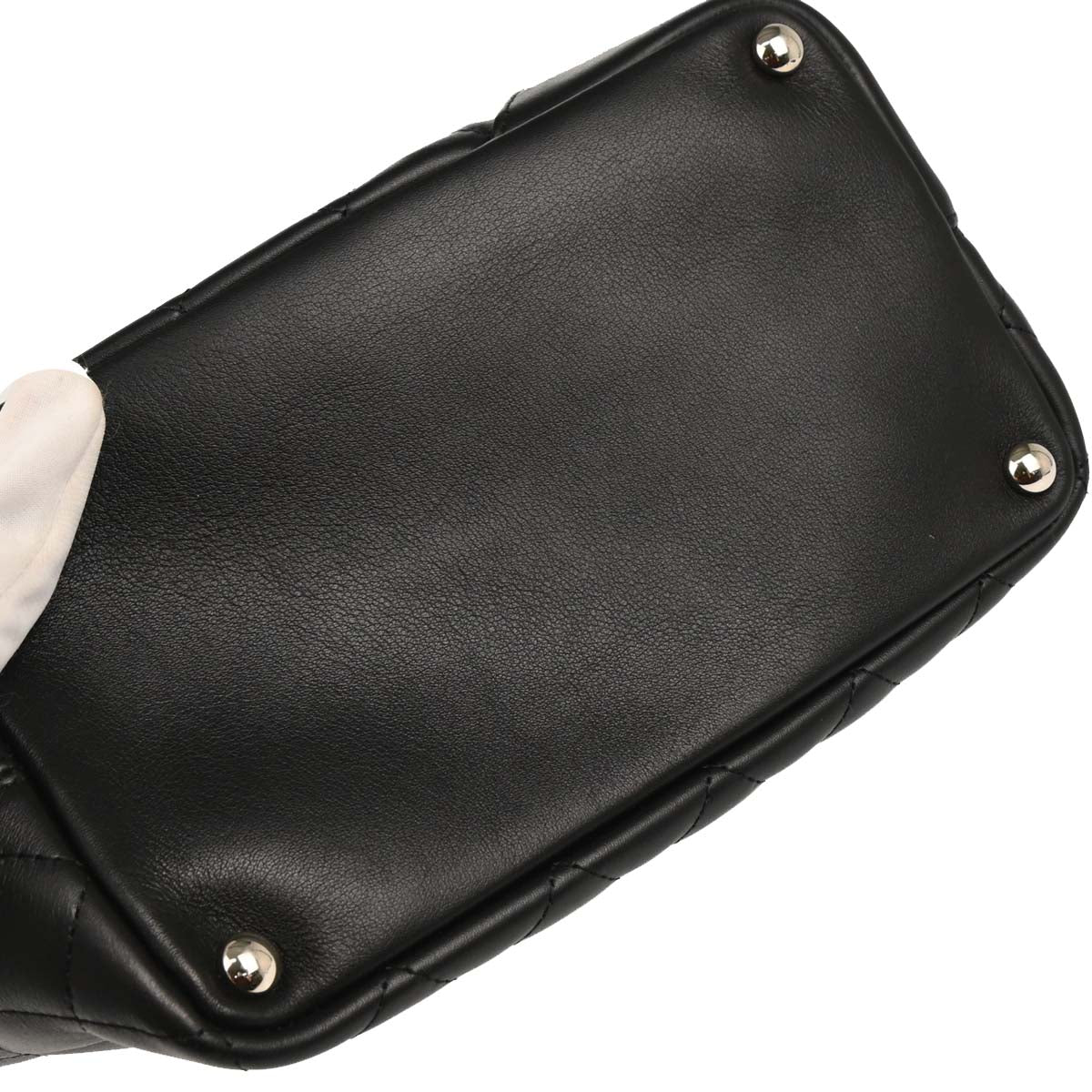 Chanel Black Calfskin Cambon Ligne Tote Handbag