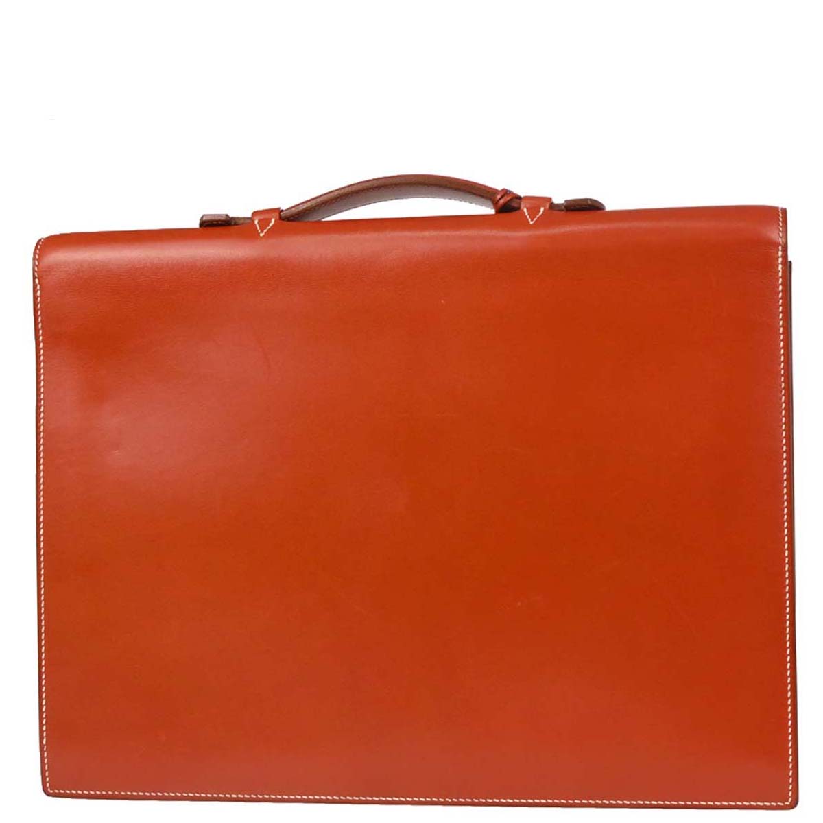 Hermes Brique Box Calf Sac a Depeches 38 Briefcase