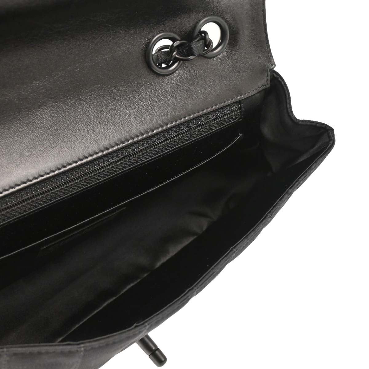 Chanel Black Nylon Travel Line Single Flap Shoulder Bag