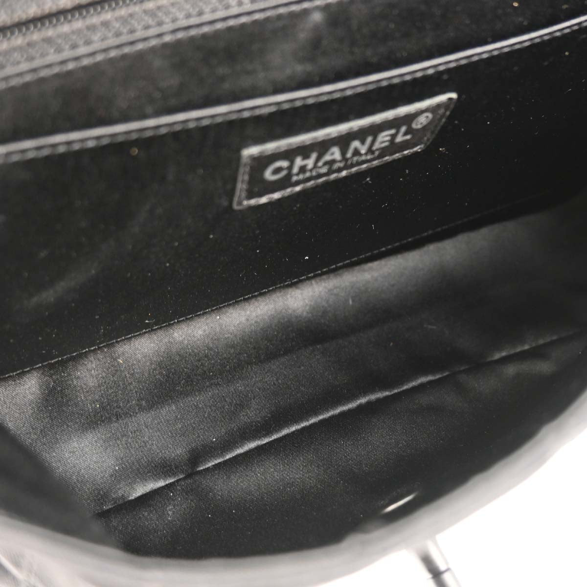 Chanel Black Nylon Travel Line Single Flap Shoulder Bag
