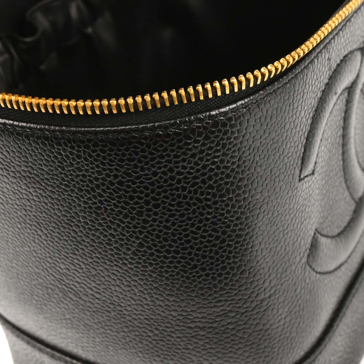 Chanel Black Caviar Timeless Vanity Handbag