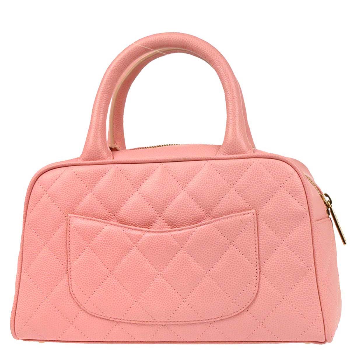 Chanel Pink Caviar Bowling Bag