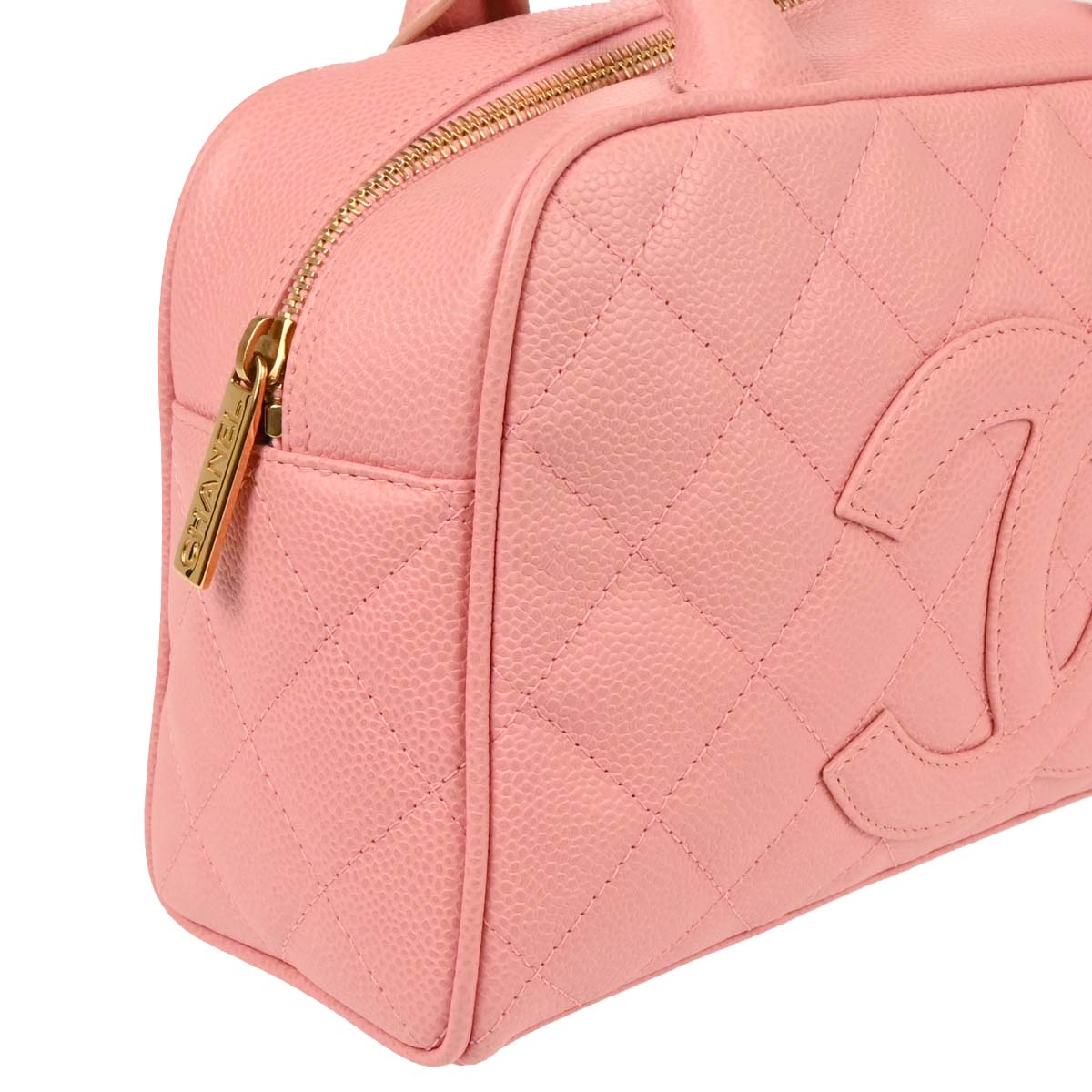 Chanel Pink Caviar Bowling Bag