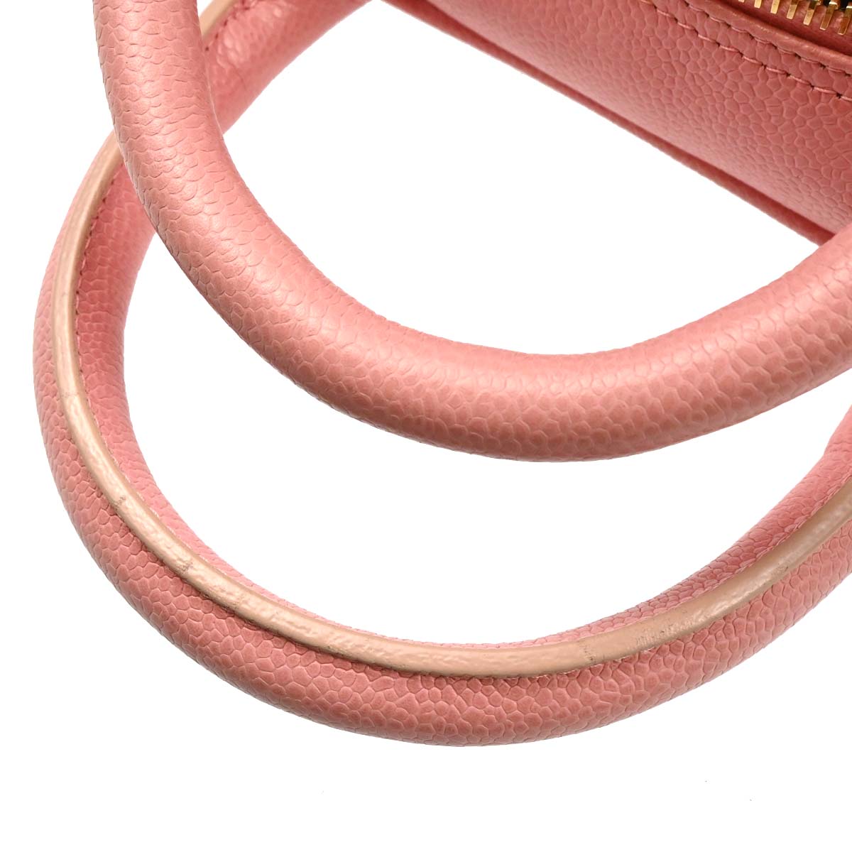 Chanel Pink Caviar Bowling Bag