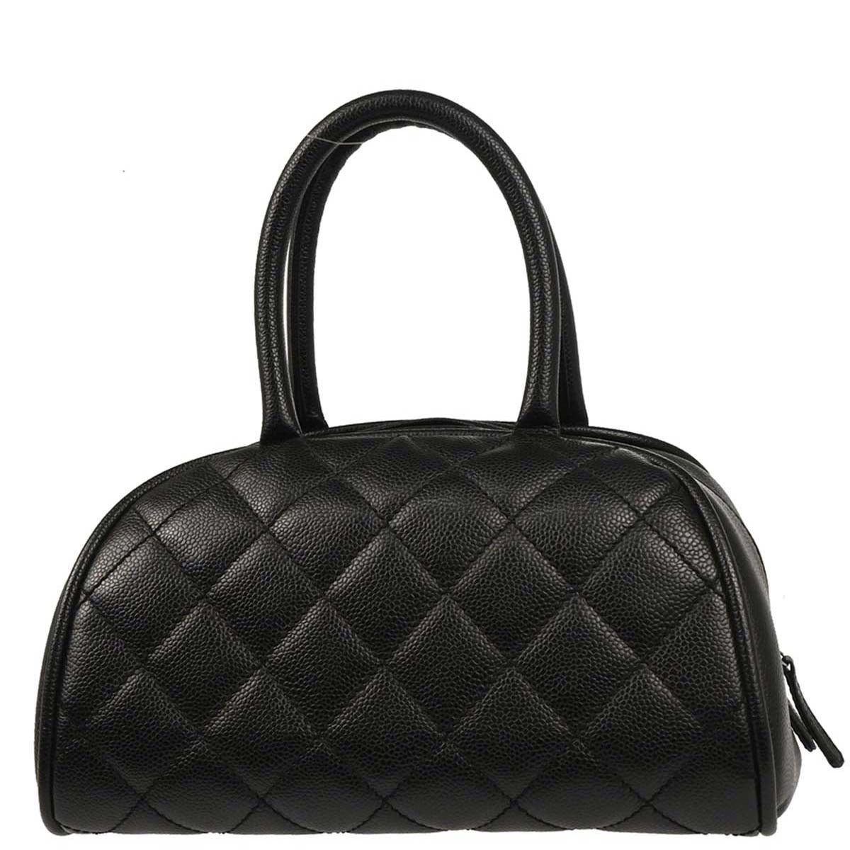 Chanel Black Caviar Bowling Bag