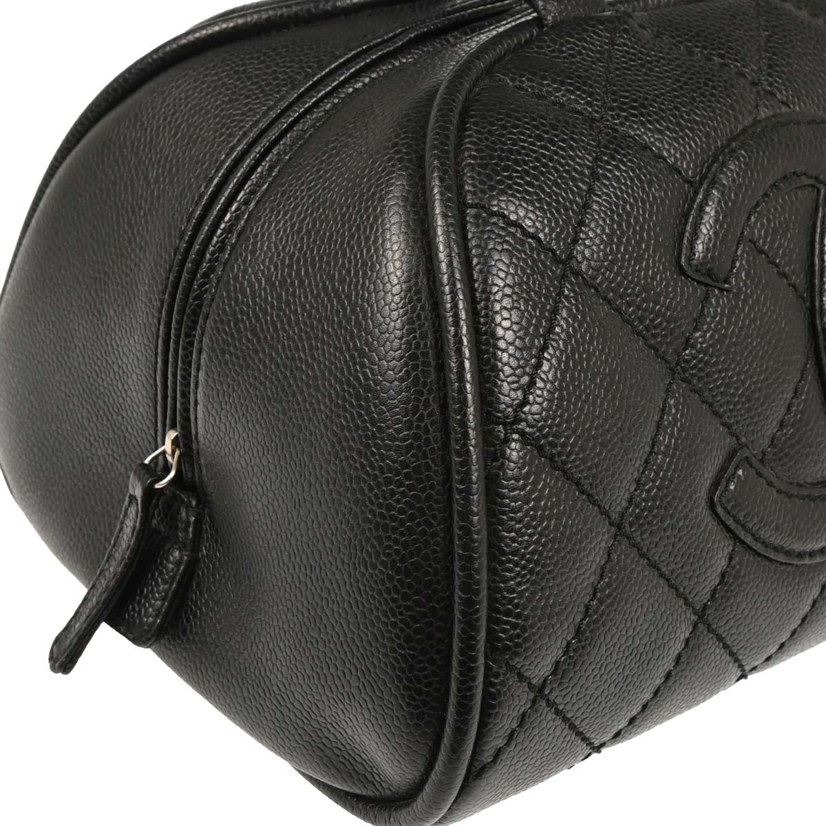 Chanel Black Caviar Bowling Bag