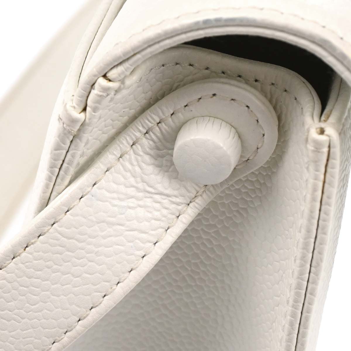 Chanel White Caviar Handbag