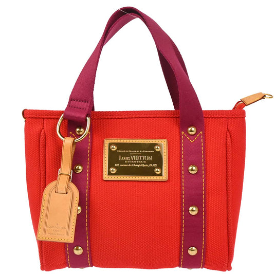 Louis Vuitton Red Purple Antigua Cabas PM Tote Bag M40037