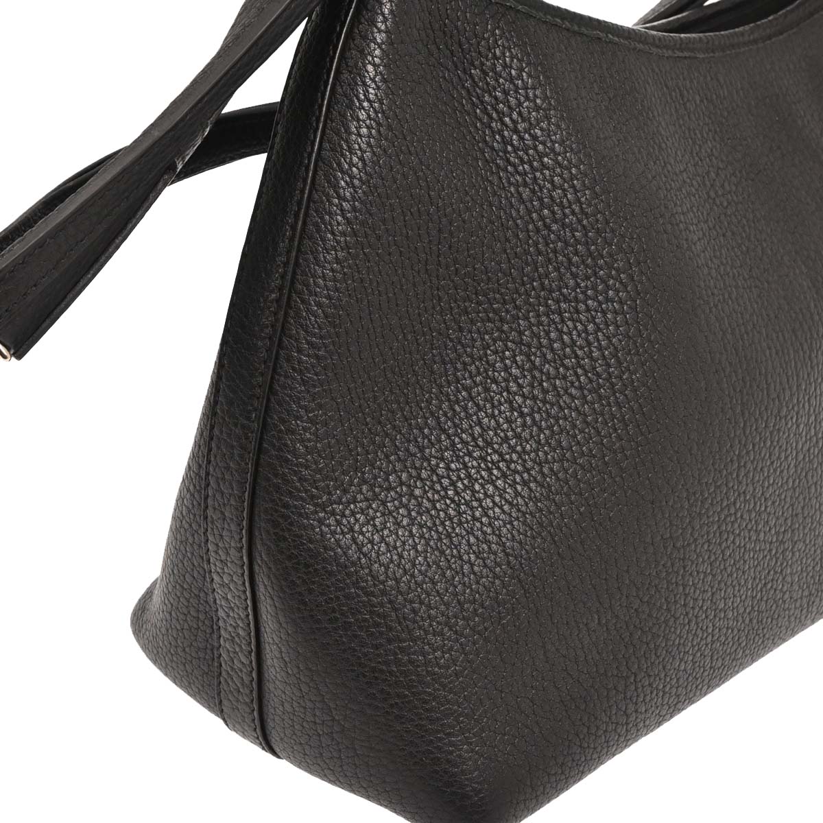 Hermes Black Fjord Berlingot MM Shoulder Bag