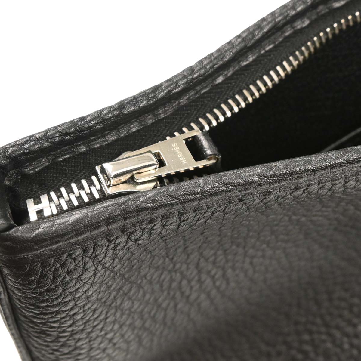 Hermes Black Fjord Berlingot MM Shoulder Bag