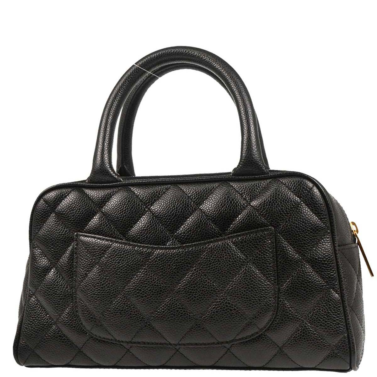Chanel Black Caviar Bowling Bag