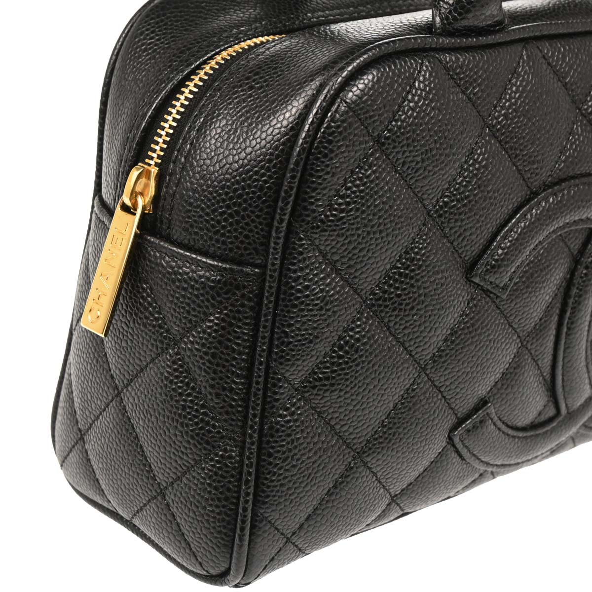 Chanel Black Caviar Bowling Bag