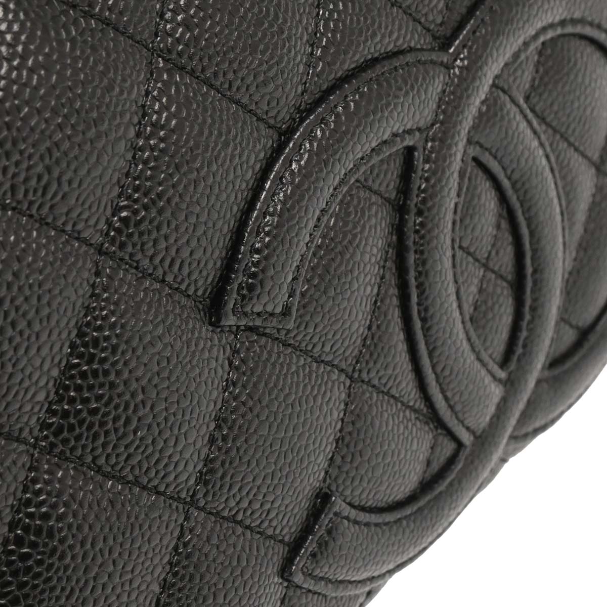 Chanel Black Caviar Bowling Bag
