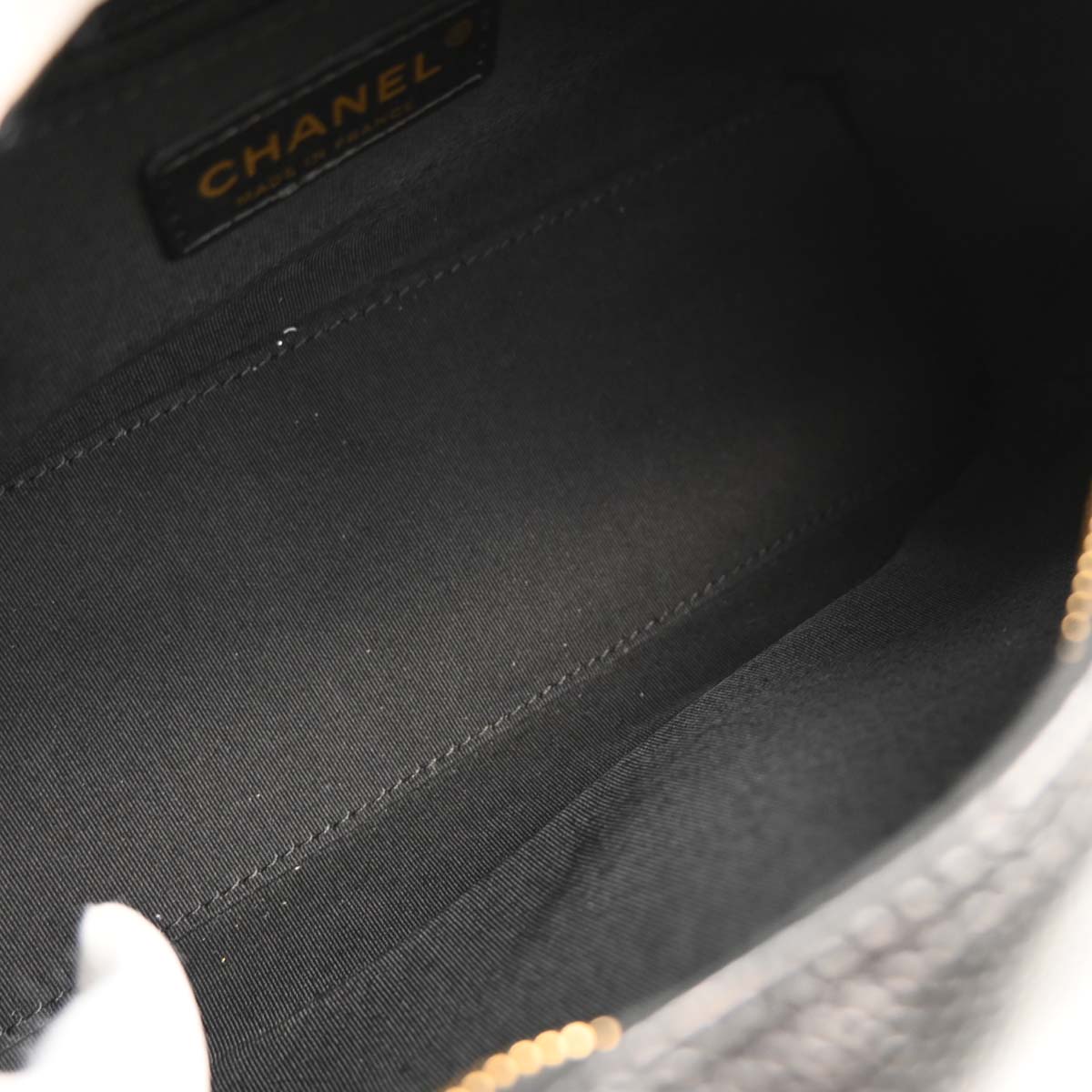 Chanel Black Caviar Bowling Bag