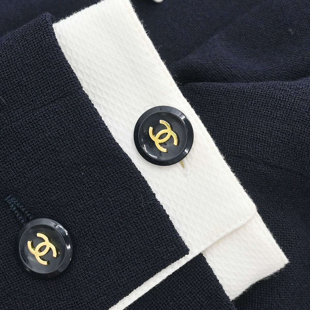 Chanel Single Breasted Jacket Black #42