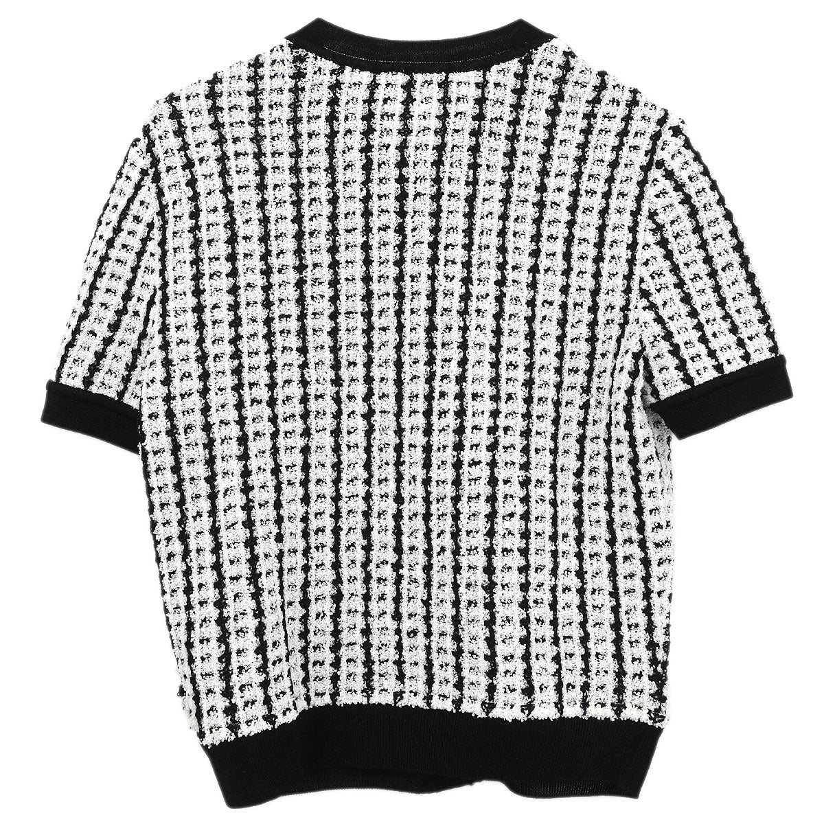 Chanel Short Sleeve Cardigan White #42