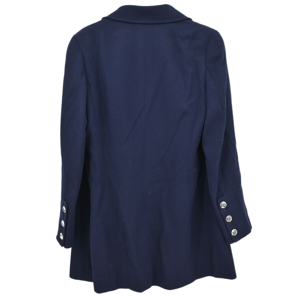 Chanel Double Breasted Jacket Navy #42