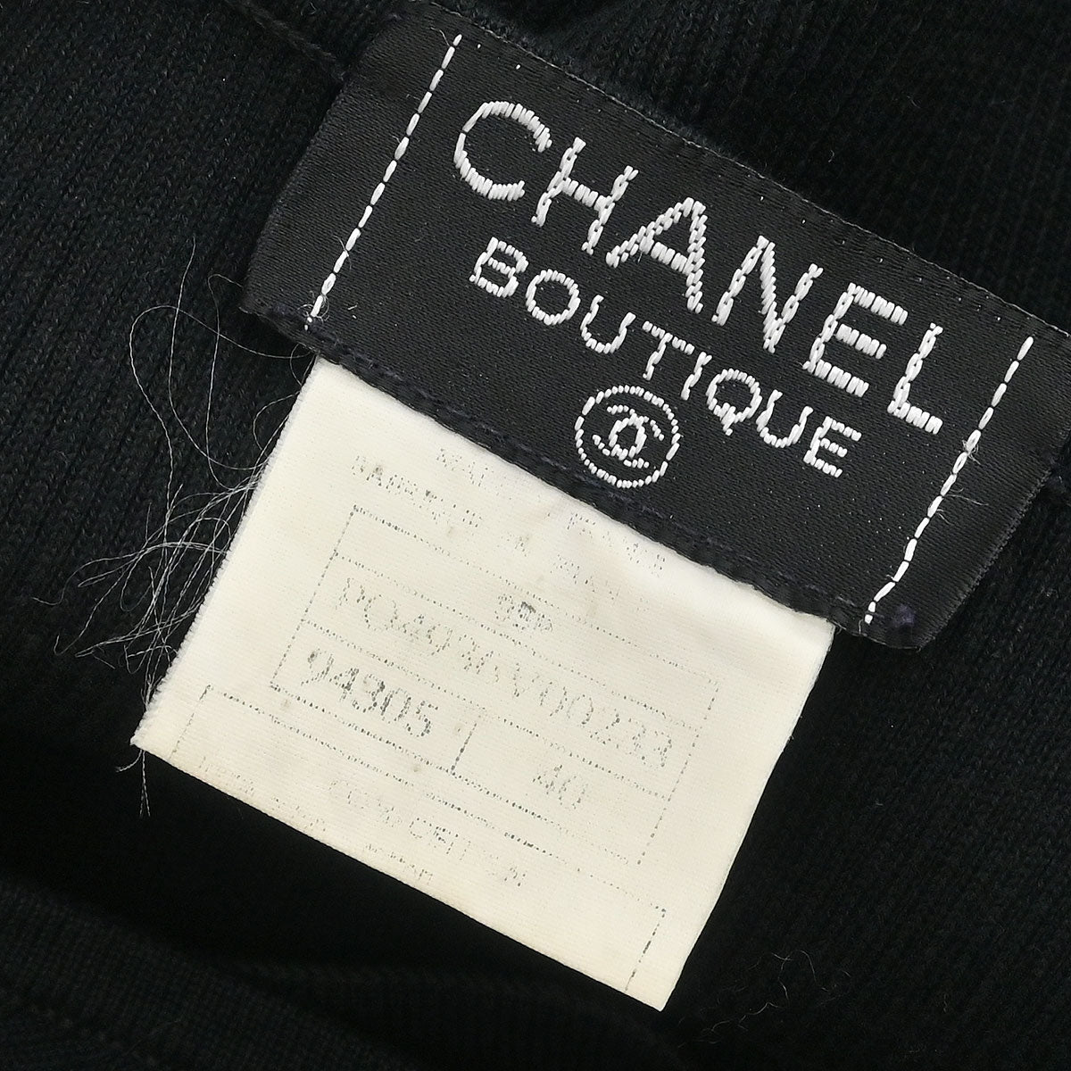 Chanel Sleeveless Top Camisole Black #40