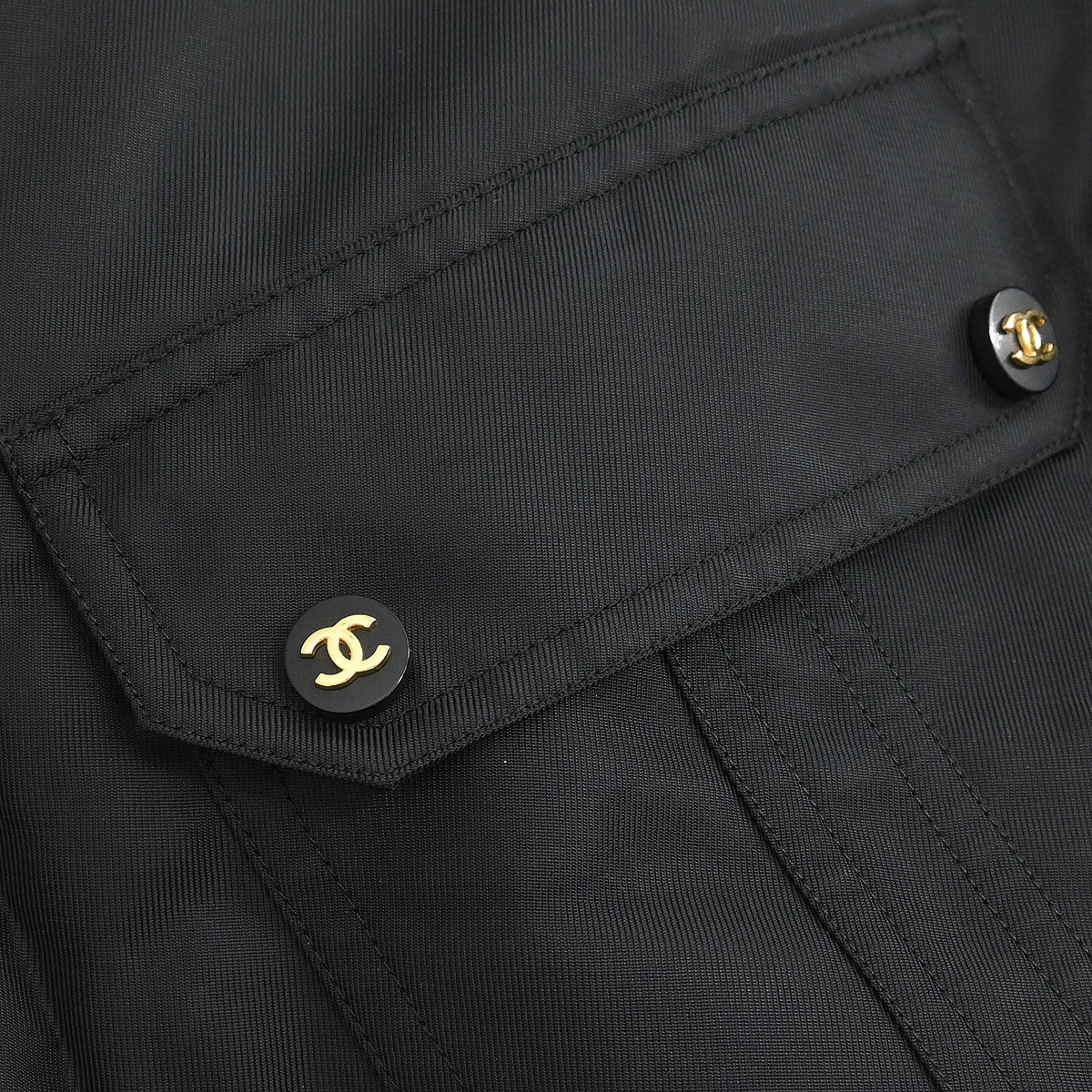 Chanel Setup Suit Jacket Skirt Black #38