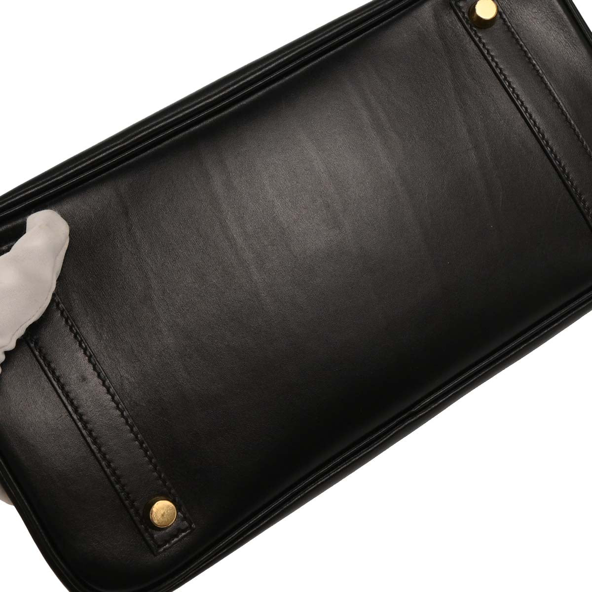 Hermes Black Box Calf Birkin 30 Handbag