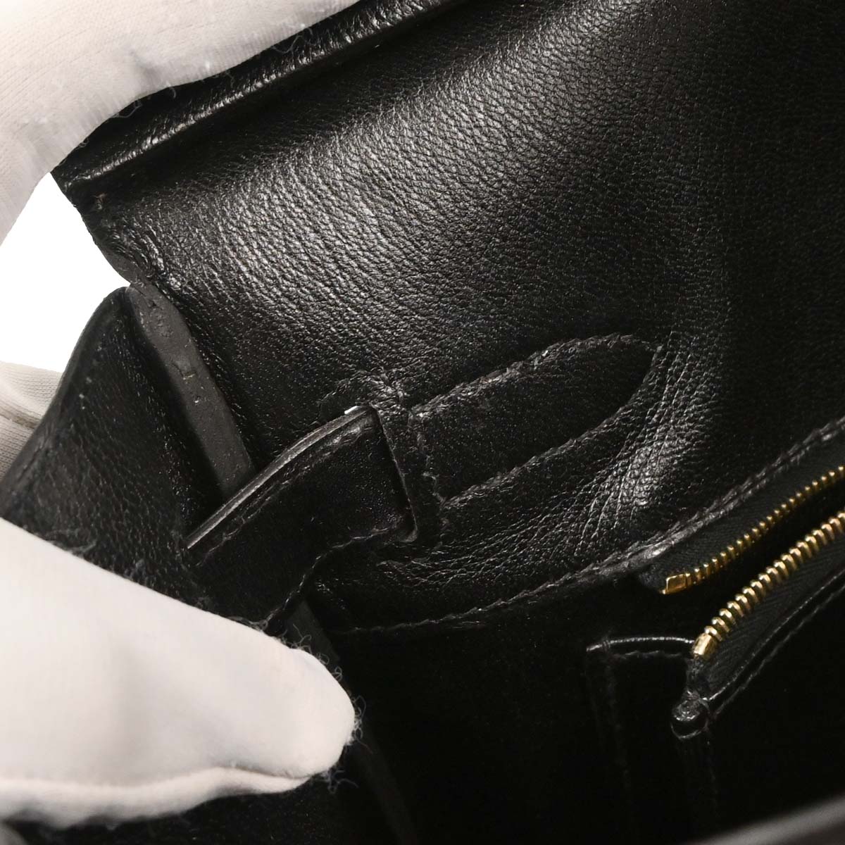 Hermes Black Box Calf Birkin 30 Handbag