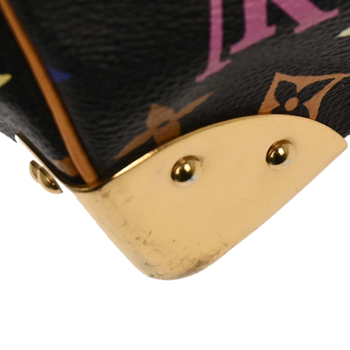 Louis Vuitton Black Monogram Multicolor Keepall 45 Handbag M92640