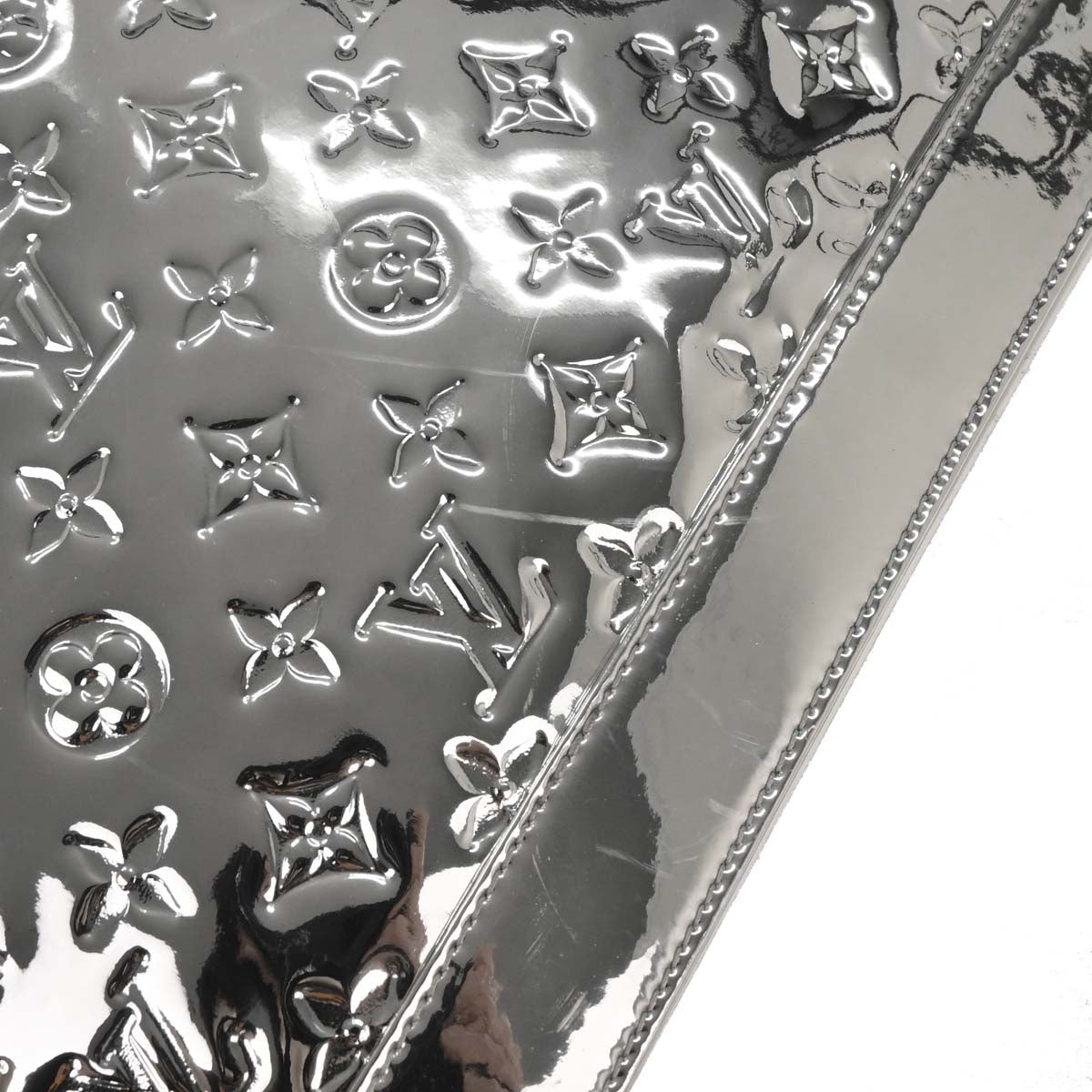 Louis Vuitton Silver Monogram Miroir Alma MM Handbag M93623