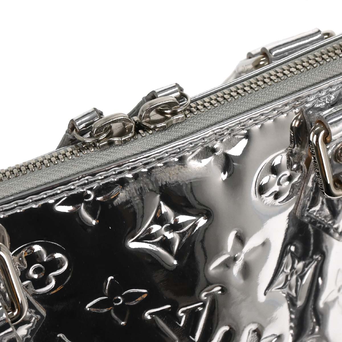 Louis Vuitton Silver Monogram Miroir Alma MM Handbag M93623